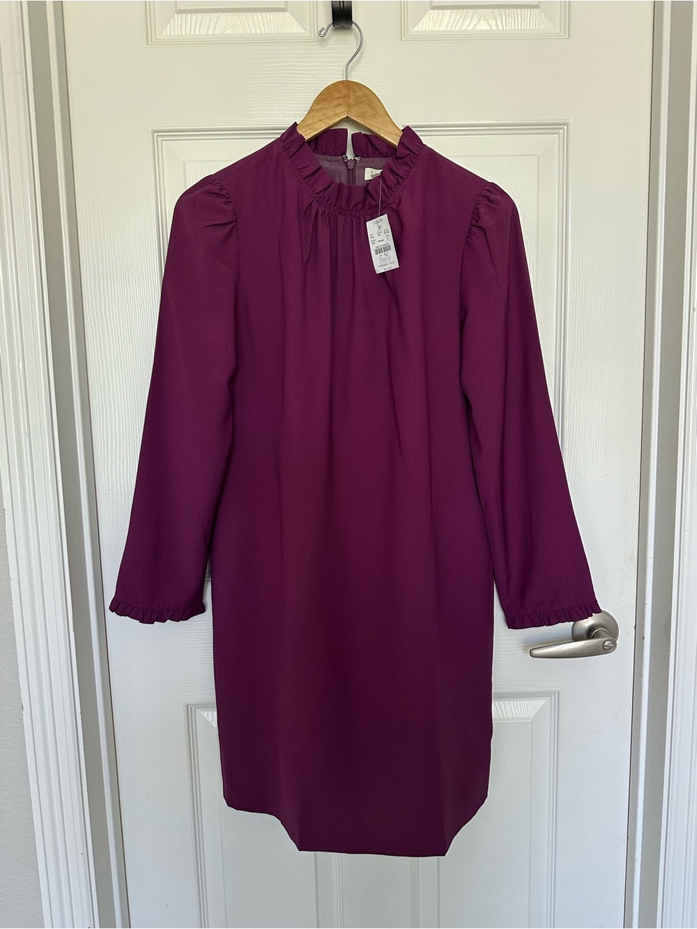 NWT J. Crew Ruffleneck Shift Dress